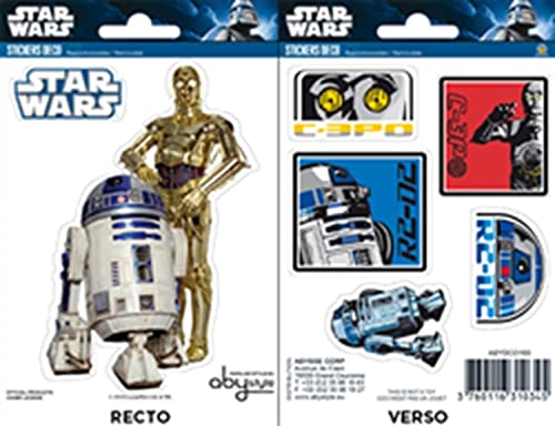 ABYstyle – Star Wars – Pegatinas – R2-D2/C3PO (16 x 11 cm)