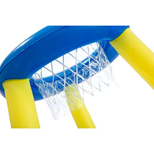 Acan Bestway - Canasta de Baloncesto Hinchable con Pelota para Piscina, Juego de Basket Flotante, Deportes acuáticos, Familia, Amigos, diámetro 61 cm