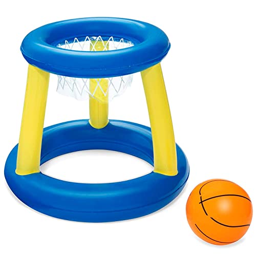 Acan Bestway - Canasta de Baloncesto Hinchable con Pelota para Piscina, Juego de Basket Flotante, Deportes acuáticos, Familia, Amigos, diámetro 61 cm