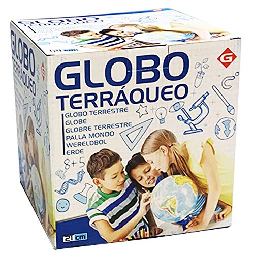 Acan Globo terráqueo 21 cm de Idioma española,Divertido y Educativo para Uso en el hogar y la Escuela, niños/cumpleaños/Trabajo, Ideal para Decoraciones de hogar y Oficina.