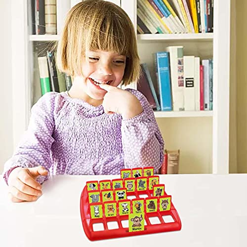 Adivina quién Juego para niños, Divertidos Juegos de adivinanzas Familiares Juguetes educativos para Padres e Hijos, Juego De Mesa Divertidos Juegos De Adivinanzas Juegos Padre-Infantil Ejecutivo