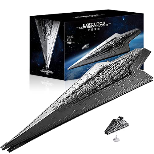 ADR Star Wars Star Destroyer bloques de construcción, 7588+piezas molde King 13134 grande UCS Super Star Space Ship compatible con Lego