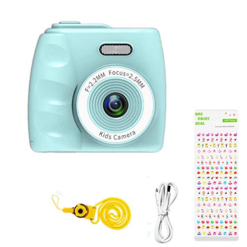 AG-NYQ 9 megapíxeles cámara Digital de Dibujos Animados para niños, cámara Digital, cámara de Juguete de Regalo de los Mini de los niños de los niños Retro con función MP3,Verde