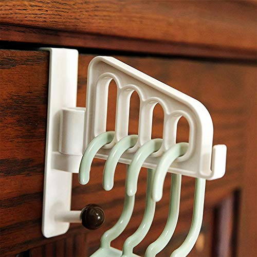 Agatige Percheros sin Perforaciones para Colgar Ropa, Perchas de Pared Plegables para Organizador de Armario