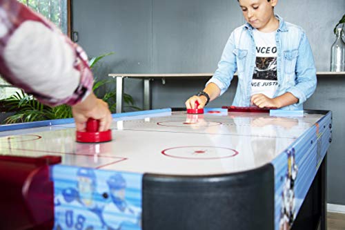 Air Hockey Teenager - Mesa Air Hockey con sistema de aire pulsado 6-8W-142 x 72 x 81 cm