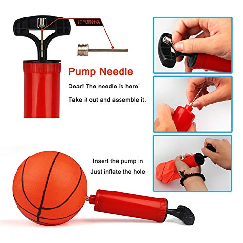 AJAMQ Canasta De Baloncesto Plegable Y Ajustable En Altura Basket con Red Canasta De Baloncesto Plegable Altura Ajustable Basket Red Y Tablero