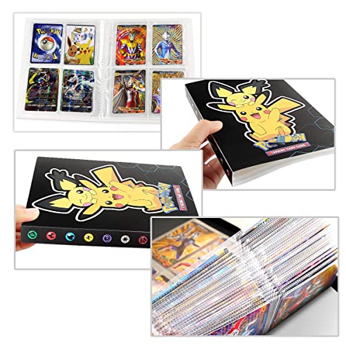 Álbum de recortes compatible con tarjetas de Pokemon, álbum de recortes grande, álbum de tarjetas, álbum de recortes, 30 páginas, 240 tarjetas de capacidad