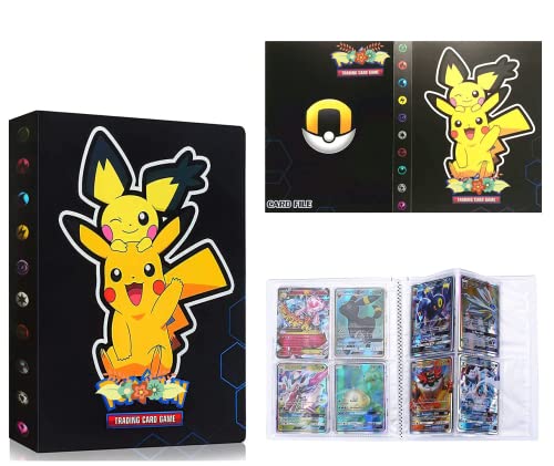 Álbum de recortes compatible con tarjetas de Pokemon, álbum de recortes grande, álbum de tarjetas, álbum de recortes, 30 páginas, 240 tarjetas de capacidad