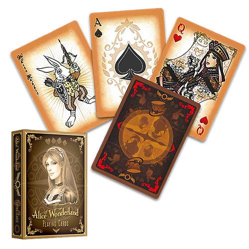 Alice of Wonderland - Jeu de Cartes, Or