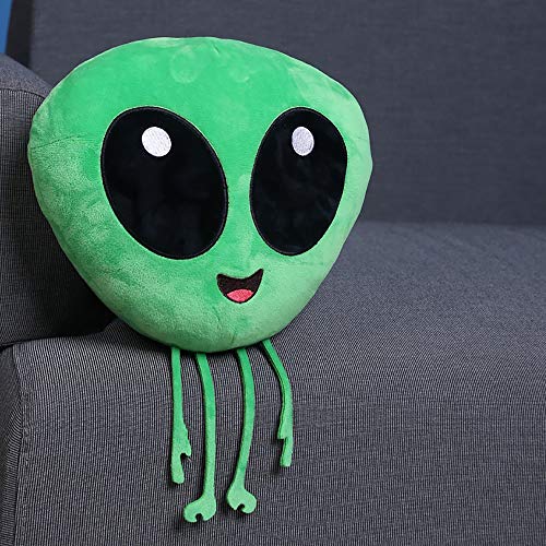 Alien Monster MuñEco De Peluche De Juguete, Verde Alien Divertido Almohada Aventura Suave Relleno Cojines Regalo De CumpleañOs para NiñOs NiñAs Adultos