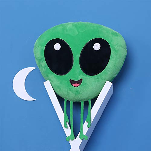 Alien Monster MuñEco De Peluche De Juguete, Verde Alien Divertido Almohada Aventura Suave Relleno Cojines Regalo De CumpleañOs para NiñOs NiñAs Adultos