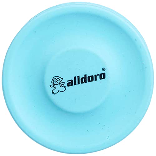 alldoro 63057 - Juego de 3 Discos de Lanzamiento (6,5 cm de diámetro, Silicona Blanda, 60 m de Alcance, para niños, Adultos y Perros, Amarillo, Naranja y Azul)