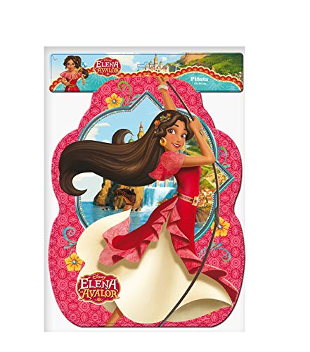 ALMACENESADAN 0843, Piñata Perfil Disney Elena de Avalor, Multicolor, para Fiestas y cumpleaños, Dimensiones: 33x46 cms