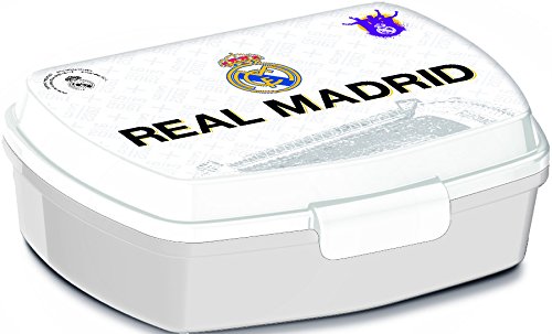 ALMACENESADAN 2531; Sandwichera Rectangular Multicolor Real Madrid CF; Producto de plástico; NO BPA;