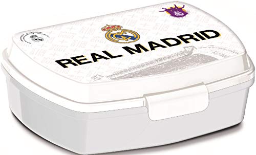 ALMACENESADAN 2531; Sandwichera Rectangular Multicolor Real Madrid CF; Producto de plástico; NO BPA;