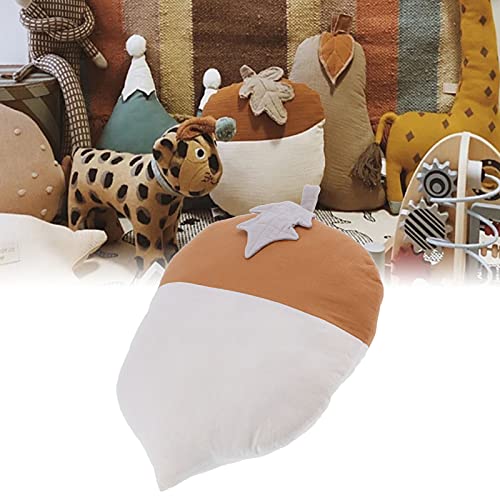 Almohada de juguete de peluche, agradable para piel, lindo abrazo, almohada para abrazar, algodón para cuna del bebé para el cochecito de bebé(Almohada Pine Nut)