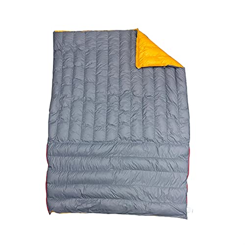 ALUNVA Saco de Dormir 20D Invierno otoño Primavera 90% Pato b.lanco Abajo mamá Saco de Dormir Manta Manta Colcha Hamaca por Debajo Delantero Acampar Cámping ( Color : L Size Orange )