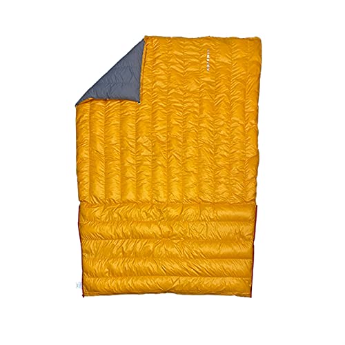 ALUNVA Saco de Dormir 20D Invierno otoño Primavera 90% Pato b.lanco Abajo mamá Saco de Dormir Manta Manta Colcha Hamaca por Debajo Delantero Acampar Cámping ( Color : L Size Orange )