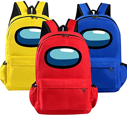 Among Us Mochila, Impostor Kids mochila escolar unisex mochila mochila escolar viaje portátil Tablets Bolsas, C