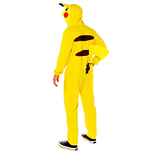 amscan 9908890 - Disfraz de Pokemon Pikachu para adulto, talla grande, unisex, multicolor