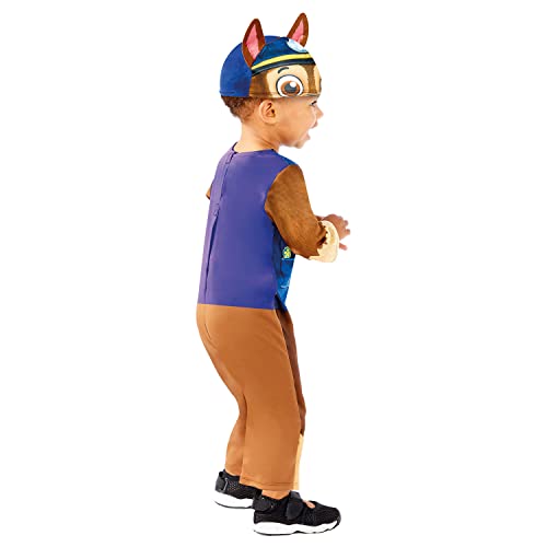 amscan 9909111 - Disfraz oficial de Nickelodeon Paw Patrol Chase para niños de 18 a 24 meses