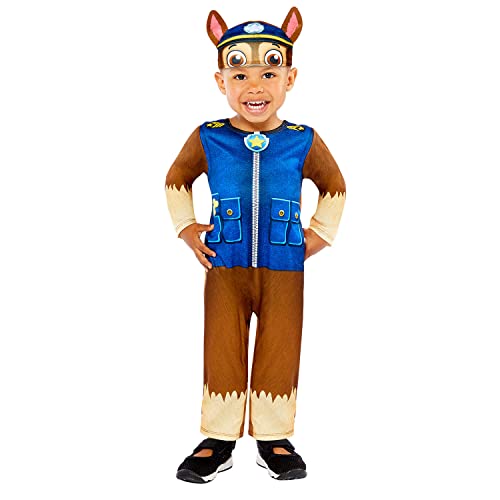 amscan 9909111 - Disfraz oficial de Nickelodeon Paw Patrol Chase para niños de 18 a 24 meses