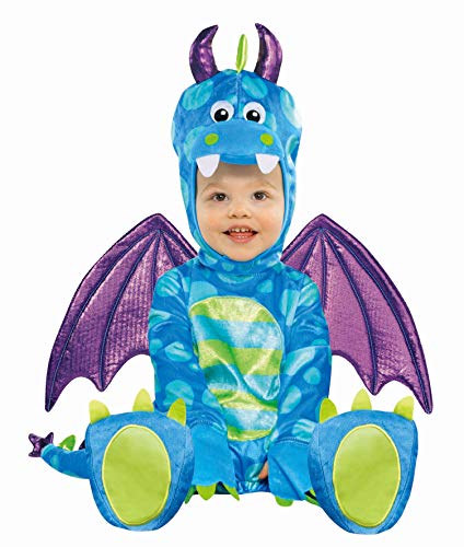 Amscan International Revestimiento trajes de carnaval Little Dragon 6-12 Meses