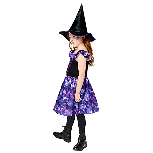 amscan Vestido, sombrero, color negro, Sustainable Mythical Witch 3-4 Years (9908570)