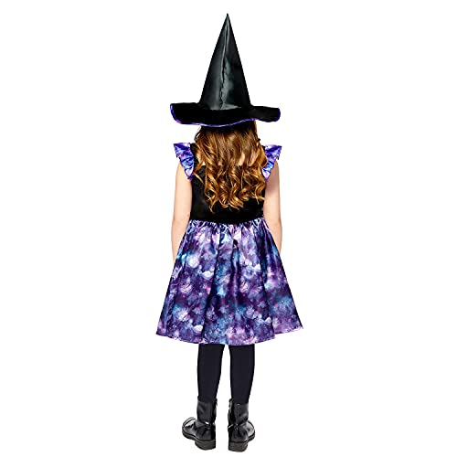 amscan Vestido, sombrero, color negro, Sustainable Mythical Witch 3-4 Years (9908570)