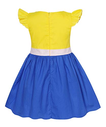 AmzBarley Disfraz Princesa Vestido Jessie Traje Niñas Navidad Fiesta Boda Bautizo Baile Falda Niña Costume Cumpleaños Halloween Cosplay Carnaval 7-8 Años