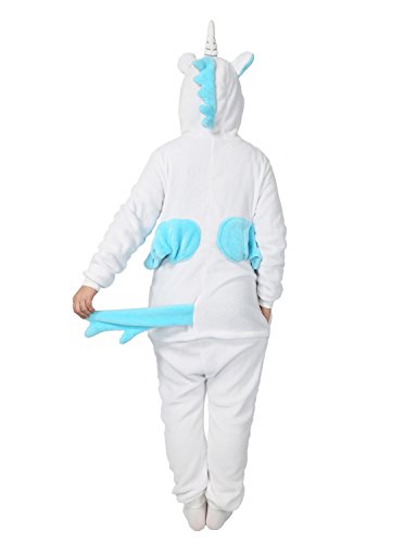 Animal Carnaval Disfraz Cosplay Pijamas Adultos Unisex Ropa De Noche (Unicornio, S)