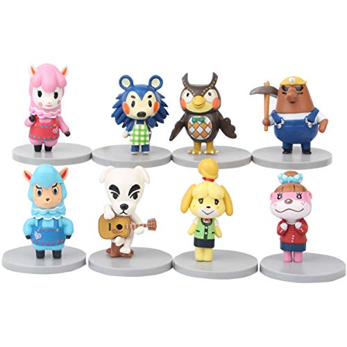 Animal Crossing figura de acción juguetes muñecas set PVC modelo Cake Toppers (8PCS)