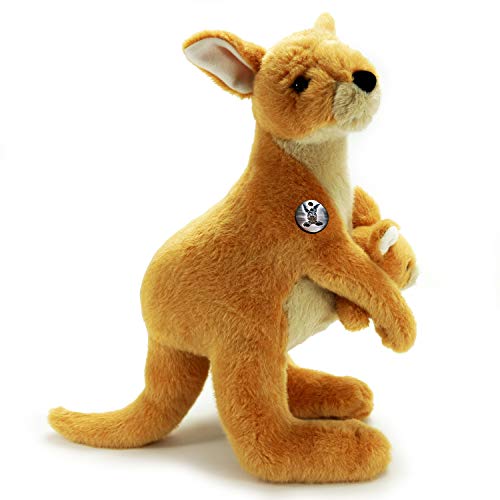 Animales de peluche canguro con bebé silvestre HIGGIE – Animal de peluche