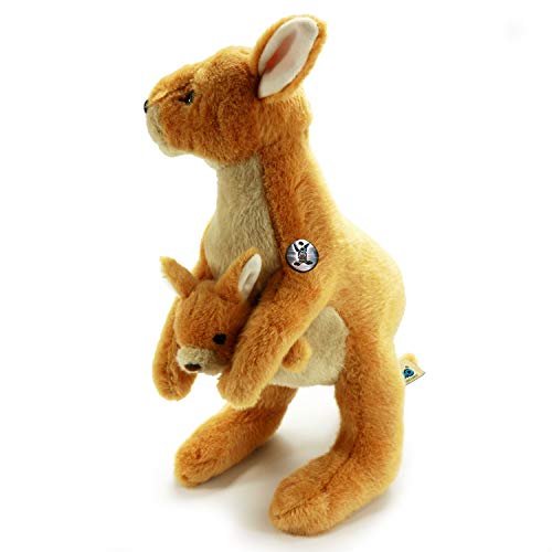 Animales de peluche canguro con bebé silvestre HIGGIE – Animal de peluche