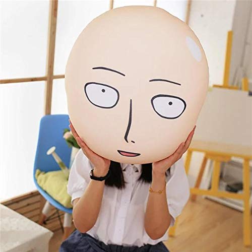 Anime cabeza felpa almohada cojín un hombre sacador Saitama calvo hombre juguetes de peluche para el hogar sofá decoración almohada colección felpa juguete niños regalo