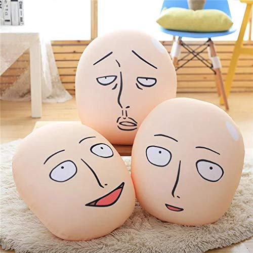 Anime cabeza felpa almohada cojín un hombre sacador Saitama calvo hombre juguetes de peluche para el hogar sofá decoración almohada colección felpa juguete niños regalo