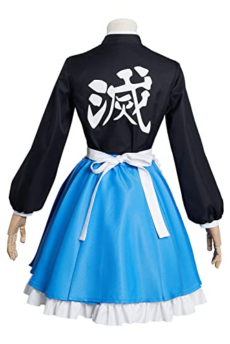 Anime Demon Slayer Hashibira Inosuke Cosplay Disfraz de Kimetsu no Yaiba Lolita Vestido de mucama Trajes de Halloween Carnaval Uniforme Traje de Fantasía