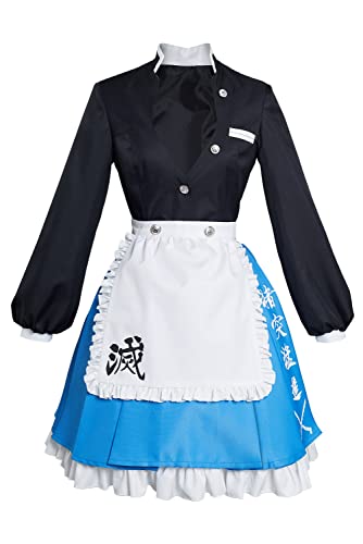 Anime Demon Slayer Hashibira Inosuke Cosplay Disfraz de Kimetsu no Yaiba Lolita Vestido de mucama Trajes de Halloween Carnaval Uniforme Traje de Fantasía