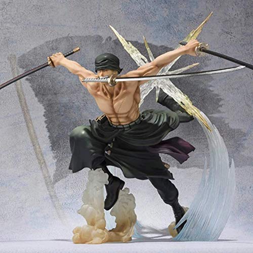 Anime Figura 17cm Anime One Piece Ronoa Zoro Ghost Fantasma de Tres Cuchillos Fantasma Corte Ver.Sauron PVC Figura de acción COLECCIÓN Modelo Regalo Luffy Anime Figura Song