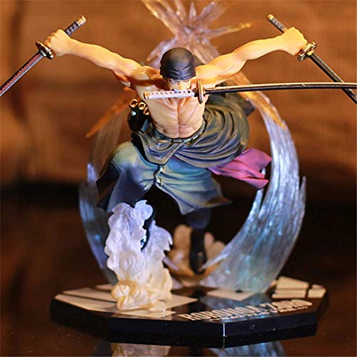 Anime Figura 17cm Anime One Piece Ronoa Zoro Ghost Fantasma de Tres Cuchillos Fantasma Corte Ver.Sauron PVC Figura de acción COLECCIÓN Modelo Regalo Luffy Anime Figura Song