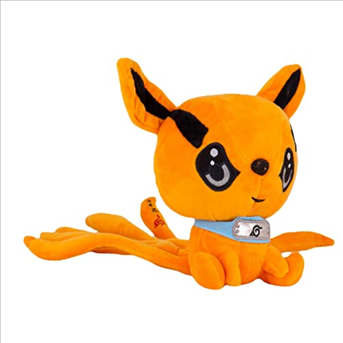 Anime Naruto Shippuden Juguetes De Peluche 25Cm, Muñeca Linda Uzumaki Naruto Kurama Zorro De Nueve Colas Regalo De Peluche para Niños