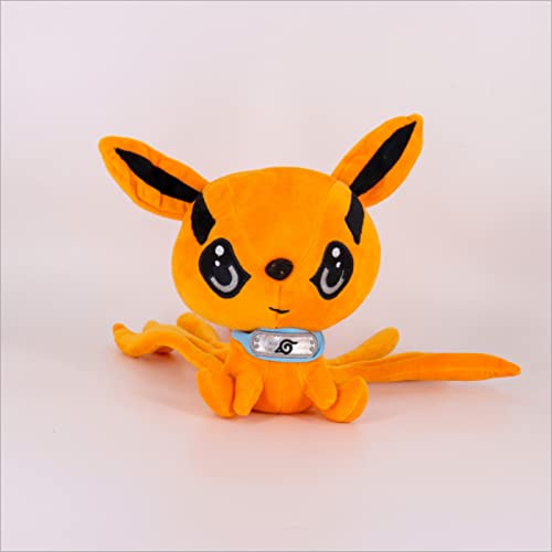 Anime Naruto Shippuden Juguetes De Peluche 25Cm, Muñeca Linda Uzumaki Naruto Kurama Zorro De Nueve Colas Regalo De Peluche para Niños