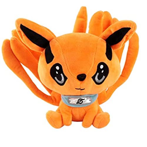 Anime Naruto Shippuden Juguetes De Peluche 25Cm, Muñeca Linda Uzumaki Naruto Kurama Zorro De Nueve Colas Regalo De Peluche para Niños