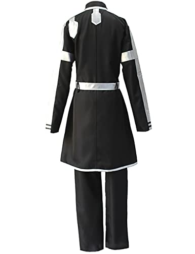 Anime Sword Art Online Kirigaya Kazuto Cosplay Traje de batalla Uniforme Halloween Cumpleaños Prom Party Set-Black_M