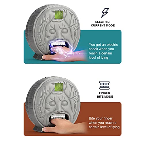 Annjom Detector de Mentiras Eléctrico, Sonido Interminable de la Luz del Juguete de la Prueba de la Verdad de la Diversión para el Juego del Partido(Detector de mentiras de Pared Mantra)