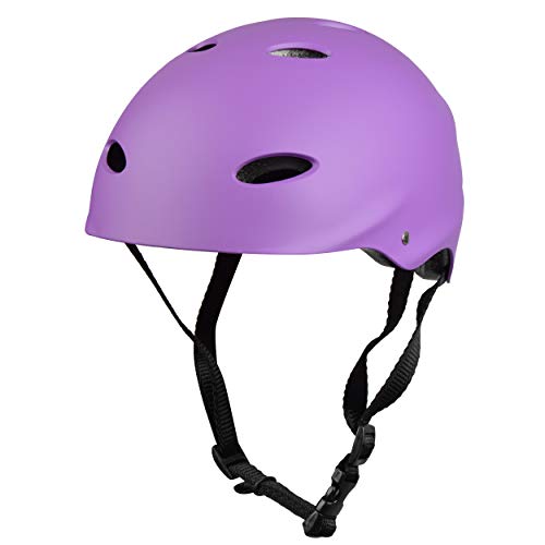 Apollo Casco para Skate/Bicicleta de la Marca Casco Ajustable para Skate, Scooter, BMX, con botón Giratorio Adecuado para niños y adultes, Disponible en Diversos tamaños y Colores…