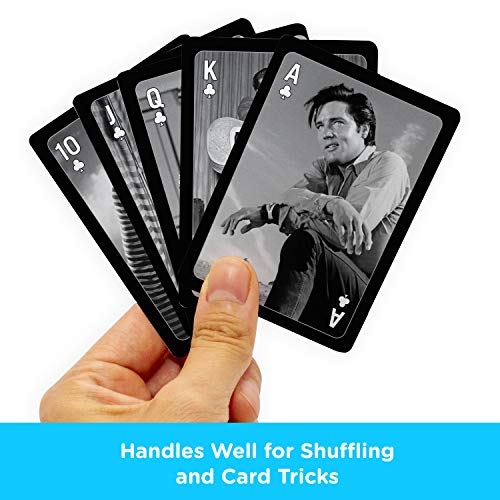 AQUARIUS Elvis - Black and White Playing Cards Deck