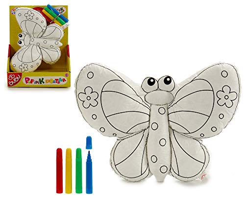 AR-44263 Peluche Mariposa para Pintar 26x21cm, Multicolor (44263)