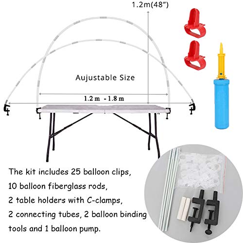 Arco de Globos Para Cumpleaños,Arco Para Globos,Arco Globos Cumpleaños,Kit de Arco de Globo,Kit de Arco de Globo Blanco Para,Kit de Arco de Globo de Mesa.