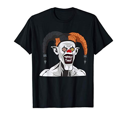 Arlequín de payaso asesino Joker Monstruo de Halloween Camiseta